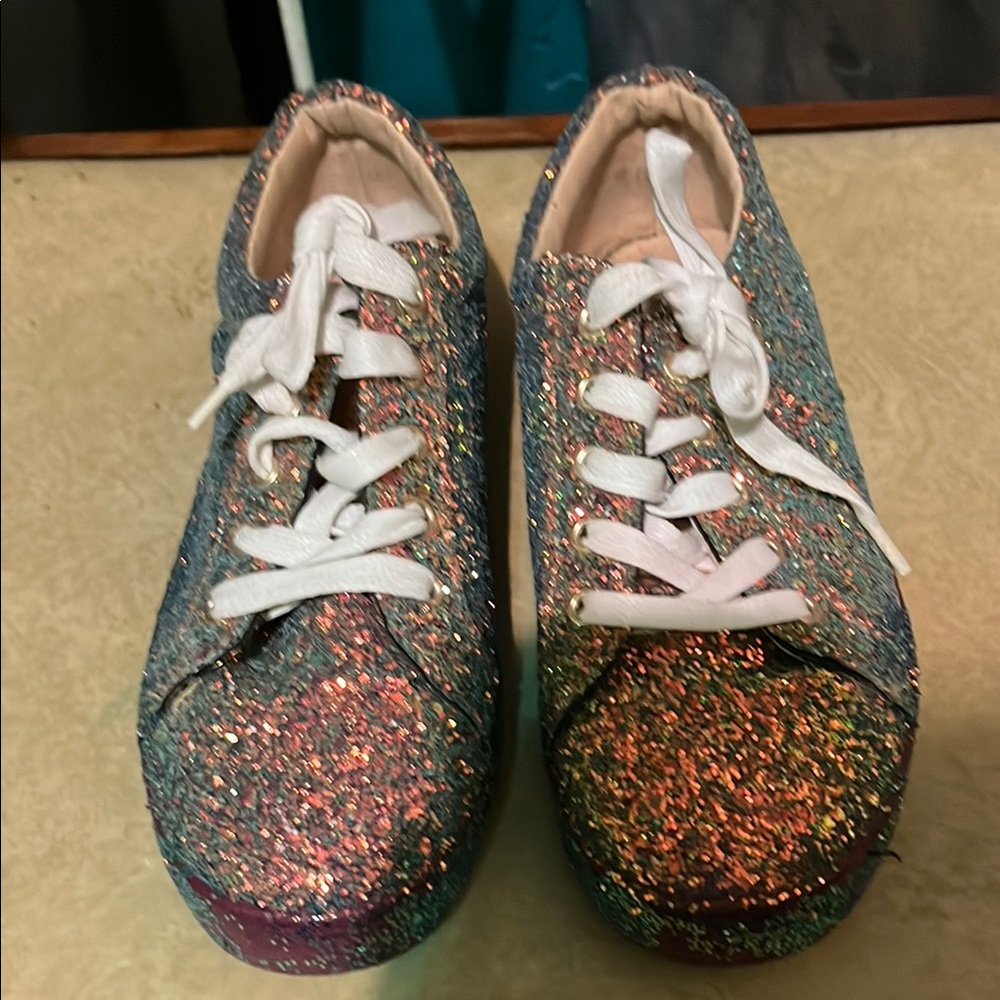 Rouge Helium Multicolor Glitter Shoes size 7